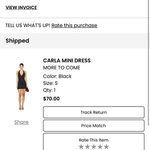 Black Carla Mini Dress